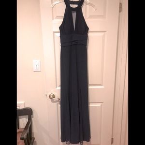 Dark blue David’s Bridal dress size 2